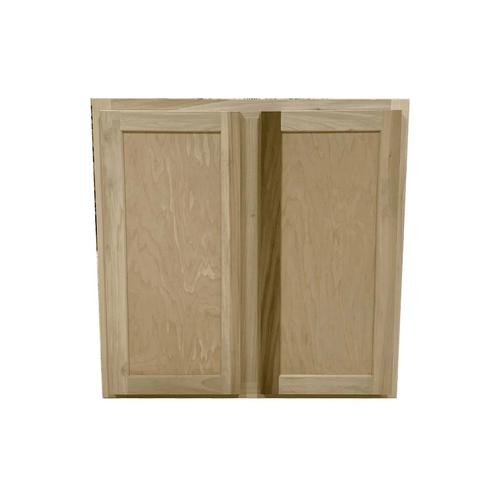 Kitchen Wall Cabinet | Unfinished Poplar | Shaker Style | 30x30x12 in.